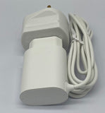 Braun European charging lead complete with shaver adaptor to fit models listed. White (B)