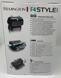 Remington F4 Style Series F4000 Men’s rechargeable Shaver plus a spare foil and cutter cassette. Also includes one Remington nose and ear trimmer.