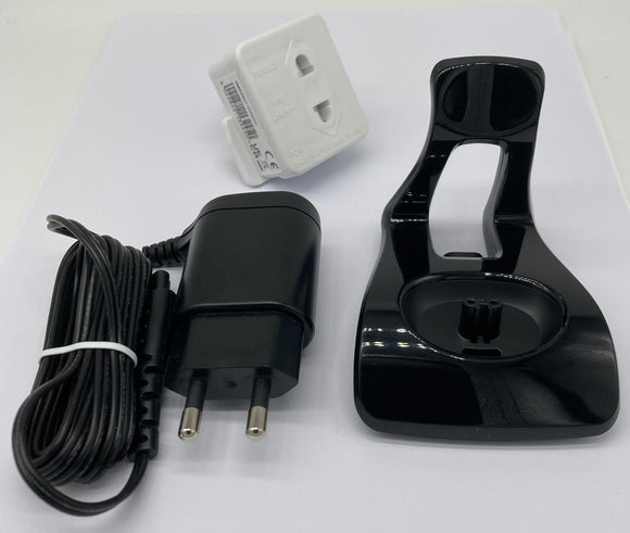 Remington charger lead to fit models PF7500, PF7600 complete with UK shaver adaptor and replacement stand