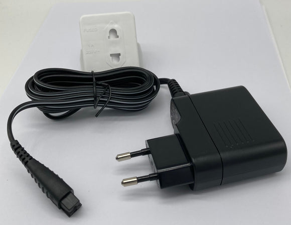 Panasonic charger lead to fit models: ES7101, ES7102, ES7109, ES8101, ES8103, ES8109 complete with UK shaver adaptor.