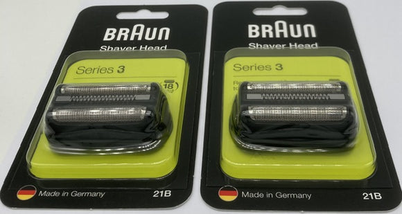 Two Braun 21b Series 3, Foil and cutter cassettes